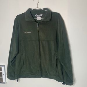 Green Columbia Zip-up Fleece Jacket